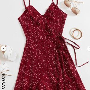 Super Sweet Red Polka Dot Dress | wraps